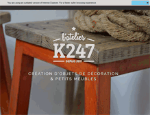 Tablet Screenshot of latelierk247.com